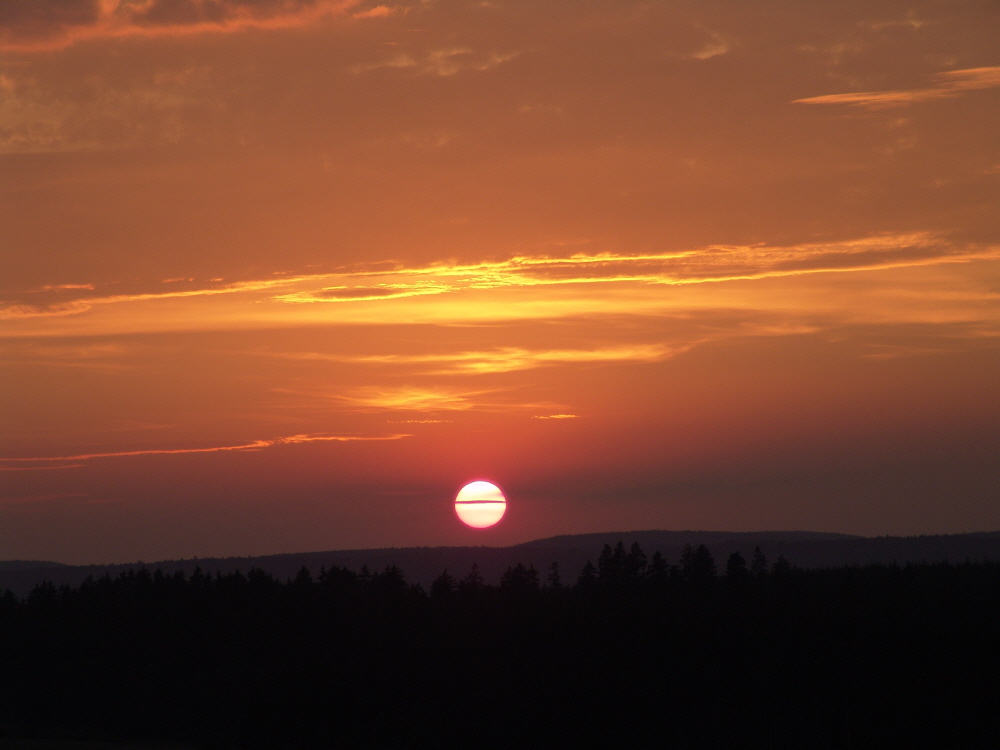 Reizvoller Sonnenuntergang