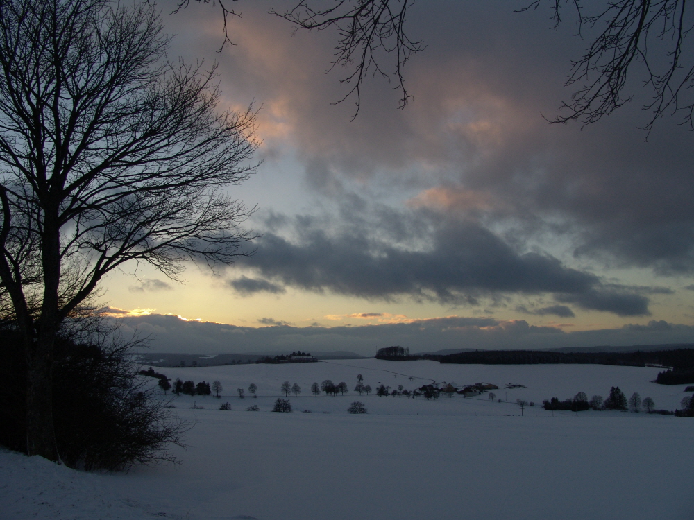 Winterstimmung und reizvoller Himmel