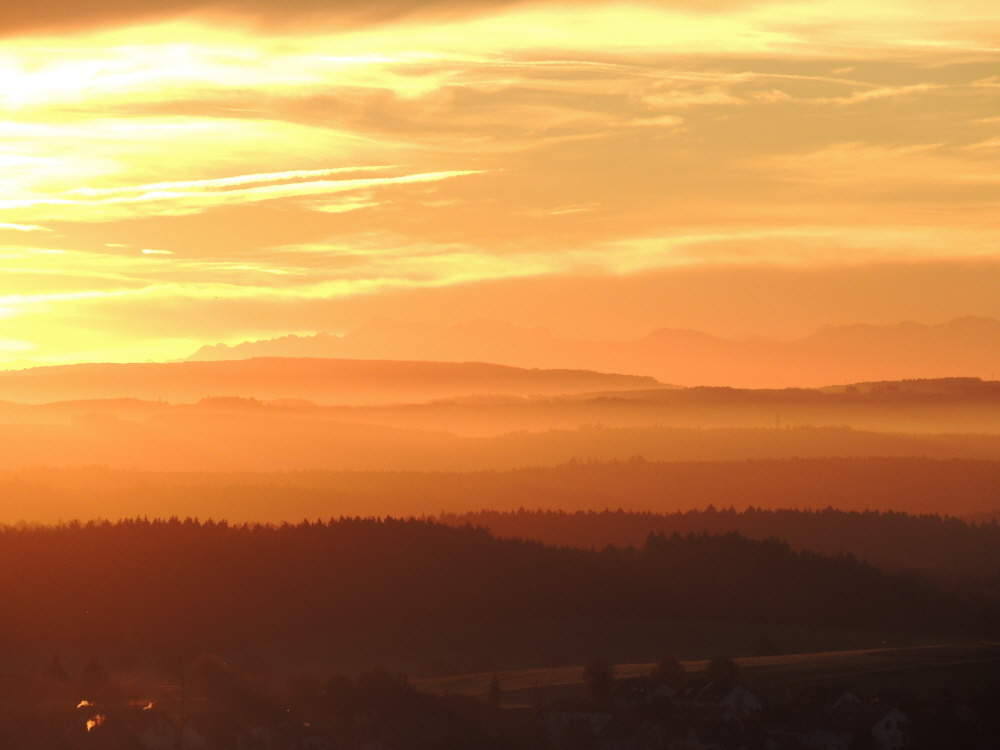 Morgenrot ber den Karwendel