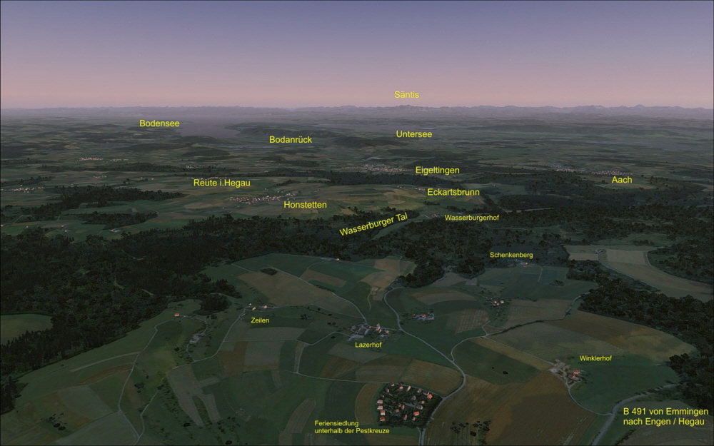 500 Meter ber dem Witthoh sieht der Bodensee schon anders aus